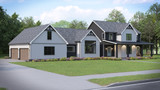 Farmhouse House Plan - 96031 - Left Exterior