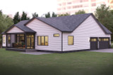 Craftsman House Plan - 33440 - Left Exterior