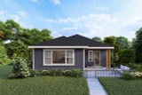 Prairie House Plan - Groveland 3 73800 - Front Exterior