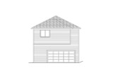 Prairie House Plan - Groveland 3 73800 - Rear Exterior
