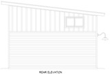 Modern House Plan - Harpswell Garage 73719 - Rear Exterior