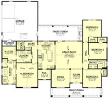 Farmhouse House Plan - Kennedy Creek 61203 - 1st Floor Plan