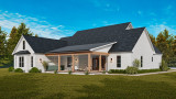 Craftsman House Plan - Sweet Coral 72581 - Rear Exterior