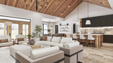 Craftsman House Plan - Sweet Coral 72581 - Great Room