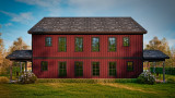 Traditional House Plan - Hunter 58229 - Rear Exterior