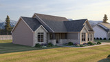 Ranch House Plan - Nordstrom 44754 - Left Exterior