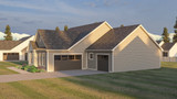 Ranch House Plan - Nordstrom 44754 - Right Exterior