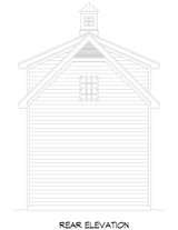 Country House Plan - Wellsley Garage 67141 - Rear Exterior