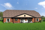 Cape Cod House Plan - 19672 - Rear Exterior