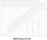 Modern House Plan - Columbus Garage 93757 - Rear Exterior