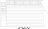 Modern House Plan - Columbus Garage 93757 - Left Exterior