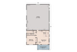 Craftsman House Plan - Garage w/ Living 93224 - 1st Floor Plan