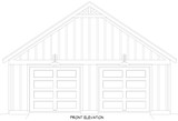 Country House Plan - Countryside Garage 2 16615 - Front Exterior