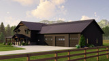 Farmhouse House Plan - 27765 - Right Exterior