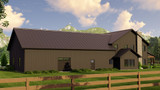 Farmhouse House Plan - 27765 - Rear Exterior