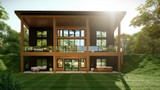 Contemporary House Plan - 12493 - Rear Exterior