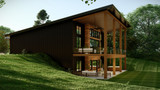 Contemporary House Plan - 12493 - Left Exterior