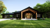 Contemporary House Plan - Plan 12493 - 2 Car Garage Option - Exterior