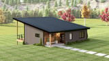Contemporary House Plan - 78785 - Left Exterior