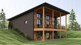 Contemporary House Plan - 78785 - Right Exterior