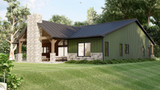 Craftsman House Plan - 66717 - Left Exterior
