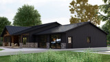 Craftsman House Plan - 66717 - Right Exterior