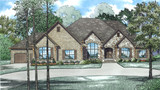 European House Plan - Cobblestone Drive 58242 - Front Exterior