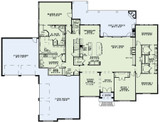 European House Plan - Cobblestone Drive 58242 - 1st Floor Plan
