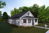 Cottage House Plan - Dogwood Cottage 37123 - Left Exterior
