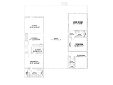 Contemporary House Plan - The Turks Head 51546 - 1st Floor Plan