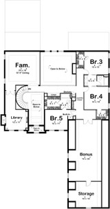 Classic House Plan - Foxtail Manor 22613 - 2nd Floor Plan