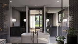 Classic House Plan - Foxtail Manor 22613 - Master Bathroom