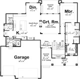 Craftsman House Plan - Kingston 13419 - 1st Floor Plan