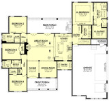 Farmhouse House Plan - Ansley Court 99884 - 1st Floor Plan