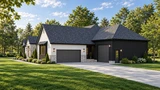 Modern House Plan - 61843 - Right Exterior