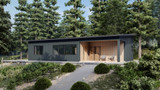 Contemporary House Plan - The Lonely Lama 71171 - Front Exterior