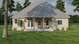 Classic House Plan - Ashlyn Cove 20840 - Rear Exterior