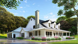 Farmhouse House Plan - Oak Forest 56256 - Front Exterior