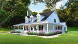Farmhouse House Plan - Oak Forest 56256 - Right Exterior