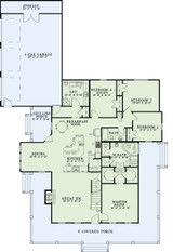 Farmhouse House Plan - Oak Forest 56256 - 1st Floor Plan