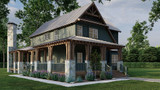 Craftsman House Plan - Angler Retreat 21424 - Front Exterior