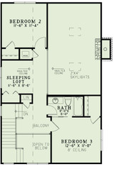 Craftsman House Plan - Angler Retreat 21424 - 2nd Floor Plan