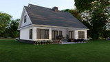 Craftsman House Plan - Ambrose Boulevard 83158 - Left Exterior