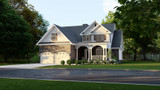 Craftsman House Plan - Ambrose Boulevard 83158 - Right Exterior