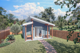 Modern House Plan - Be My Guest 17661 - Front Exterior