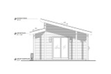 Modern House Plan - Be My Guest 17661 - Front Exterior