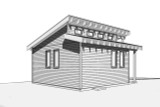 Modern House Plan - Be My Guest 17661 - Left Exterior