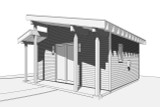 Modern House Plan - Be My Guest 17661 - Right Exterior