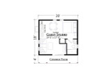 Modern House Plan - Be My Guest 17661 - 1st Floor Plan