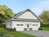 Traditional House Plan - Bayfield Garage 2 24559 - Front Exterior
